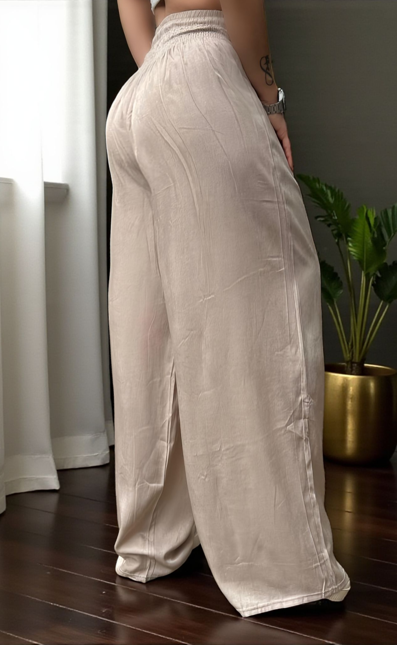 PANTALON PALAZZO LINO