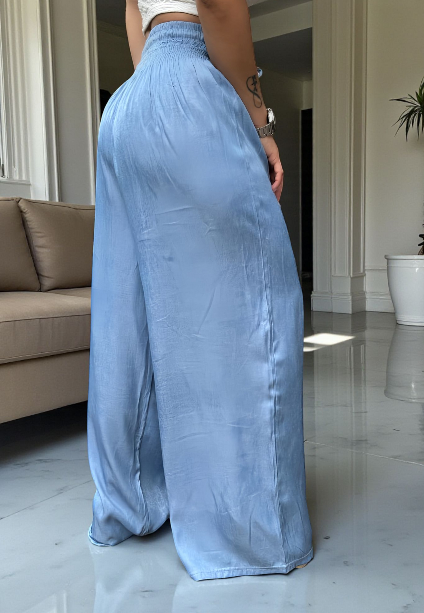 PANTALON PALAZZO LINO